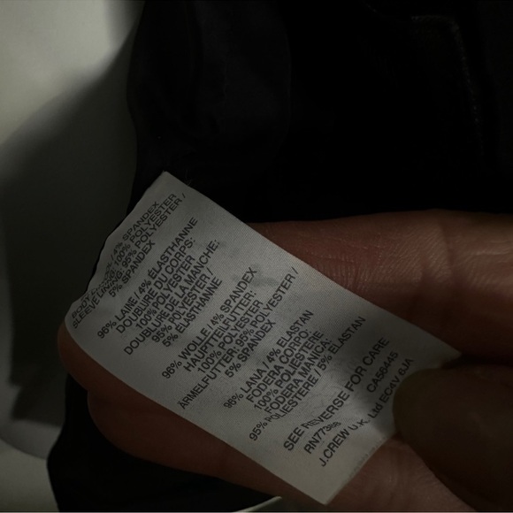 J. Crew 1035 Bi Stretch Blazer Black size 6 - Picture 9 of 16